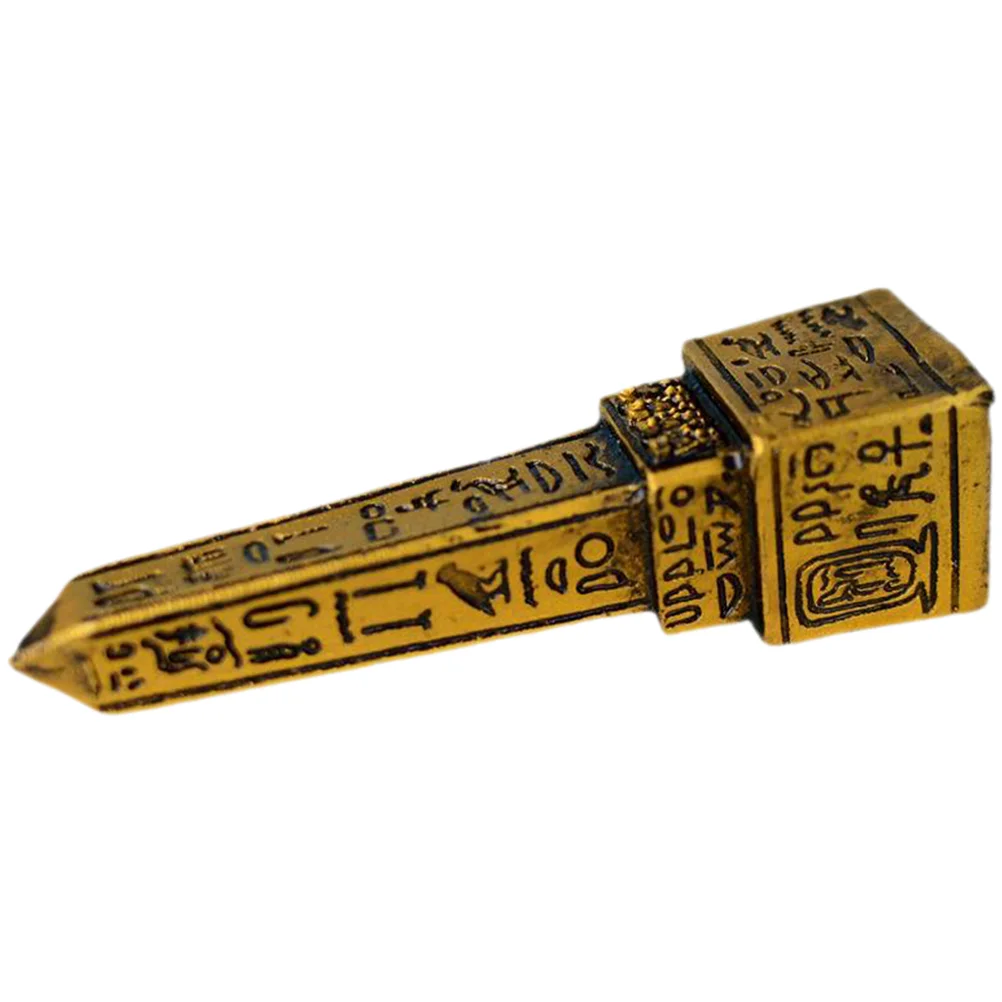 Egyptian Obelisk Psychological Sandbox Desktop Decor Tower Statue Ornament Figurine for Home