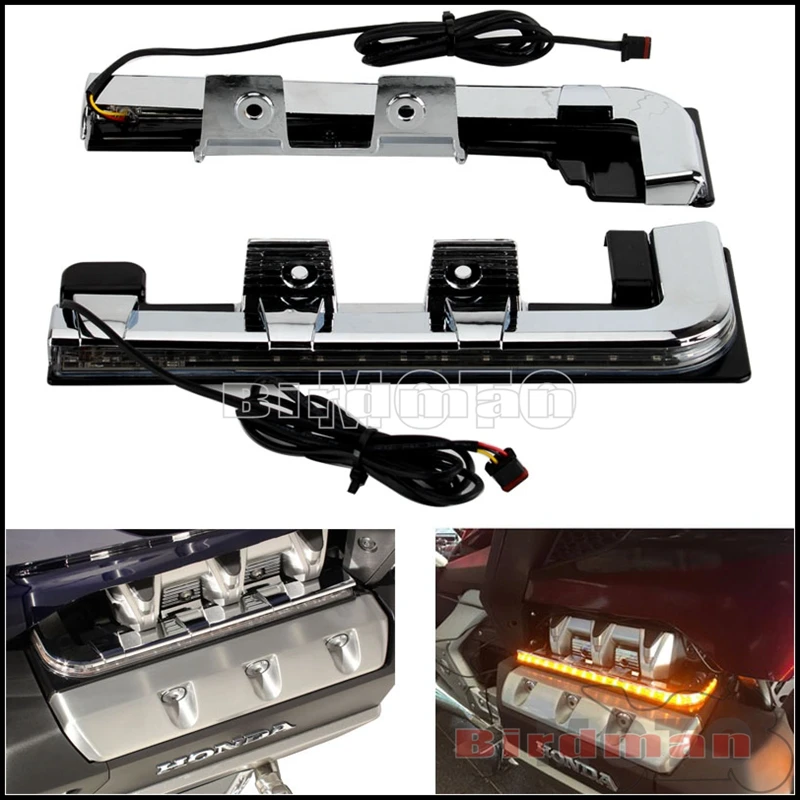 

Motorcycle Accessories Chrome LED Engine Part Lighting Panels Decorative Light For Honda Goldwing GL 1800 F6B 2018-2021 DCT Tour