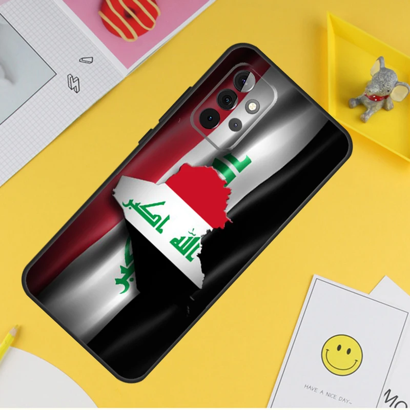 Iraqi Iraq National Flag Phone Case For Samsung Galaxy A53 A33 A13 A12 A32 A52 A14 A34 A54 A15 A25 A35 A55 A71 A51