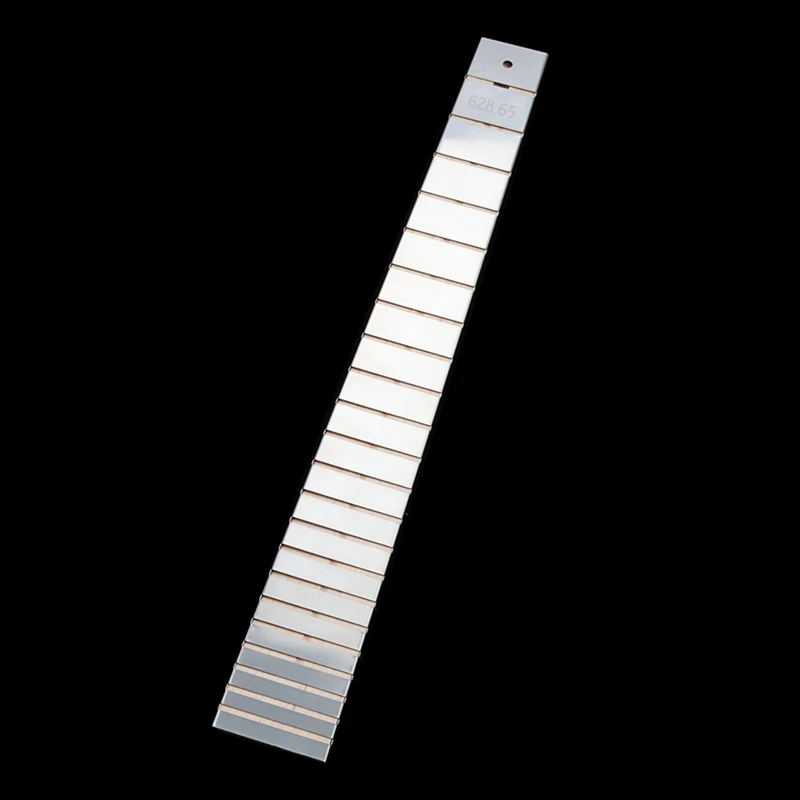 Silver Neck Ruler Metal Neck Ruler For LP 22 Fret 24.75 Inch Electric Guitar Neck Accessories