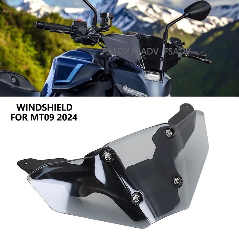 For YAMAHA MT09 MT 09 MT-09 SP 2024 Motorcycle Accessories Windshield Front Support Windshield Wind Deflector Fairing Lower