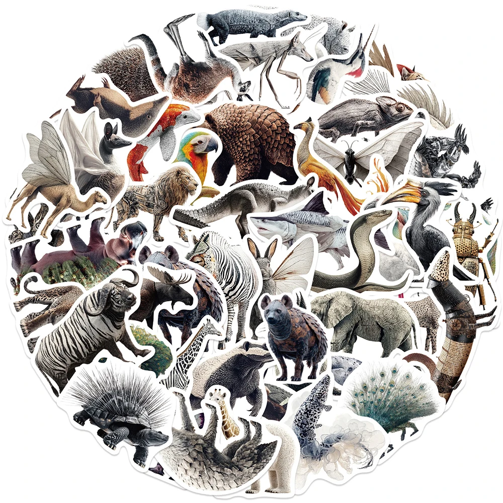 10/30/50pcs Zebra Fantasma Animale Del Fumetto Adesivi Creativo Astratto Aniamls Decalcomanie FAI DA TE Valigia Moto Bagagli Adesivo Fresco