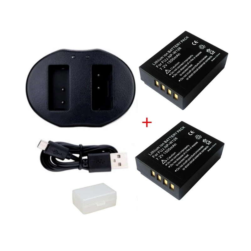 Bateria de Câmera 7.2V 1500mAh NP-W126, para Fujifilm XA3 XT20 XA10 XT2 XA2 XT20 XE3 X100F