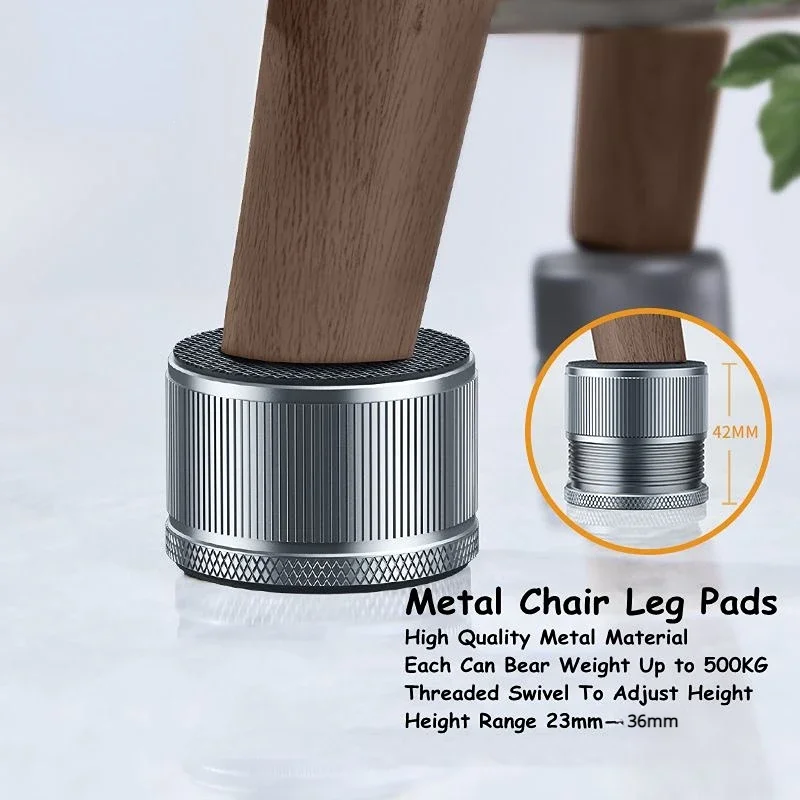 Eary 2/4pcs Metal Furniture Leg Booster Pad Bed Riser Height Adjustable Sofa Feet Floor Protector WashMachine Leg Highten Cusion