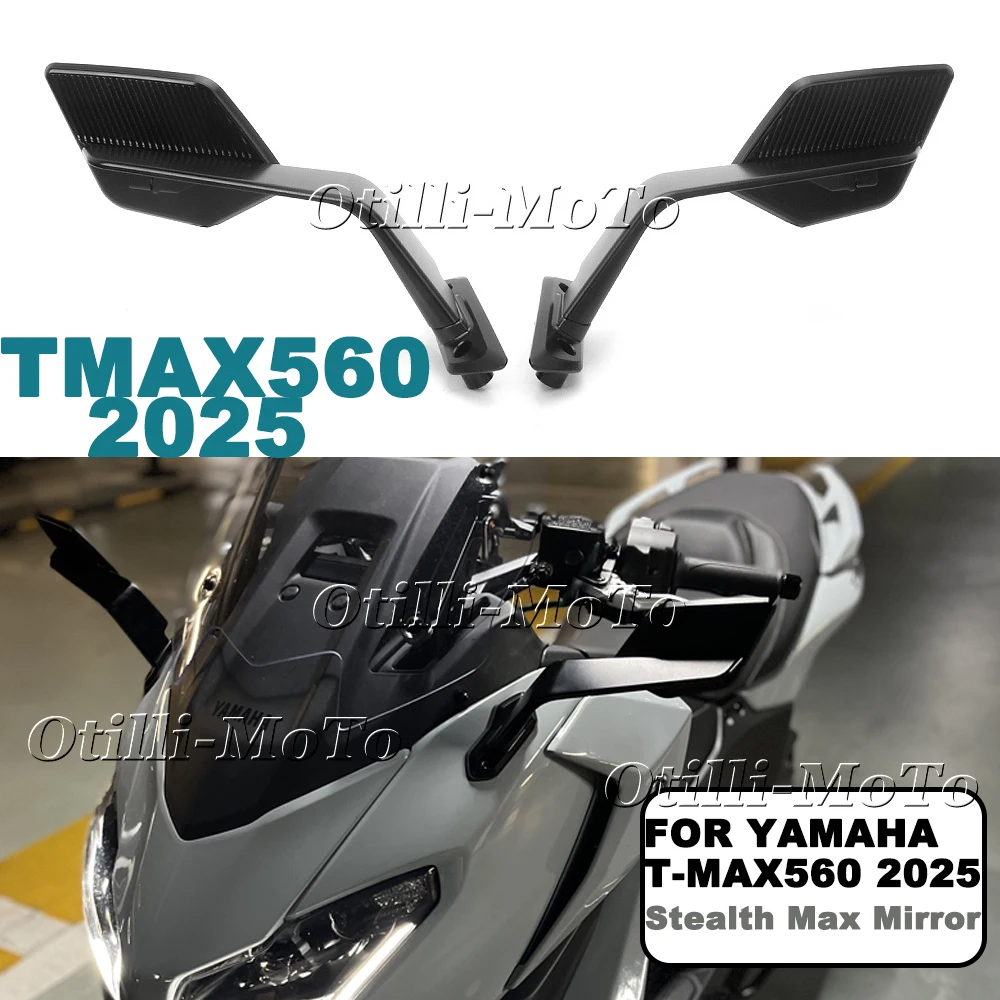 

Motorcycle Accessories For YAMAHA TMAX560 Tech Max 560 2025 Rear View Mirrors Adjustable Mirror Stealth Winglets Side Mirror