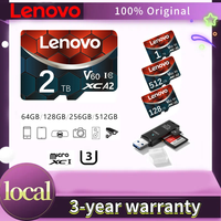 Lenovo 2TB Micro SD Card High Speed Micro SD Memory Card 1TB 512GB 256GB 128GB for Mobile TV Memory Card U3 TF Card Memory Card