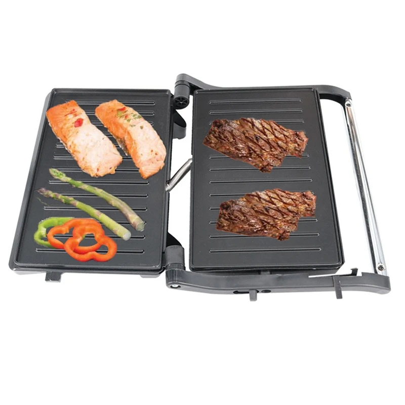 BBQ Grill Machine Multifunctional Electric Hotplate Steak Grilled Pan Sandwich Maker Panini Breakfast Machine Us Plug