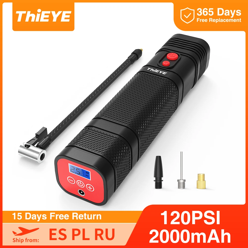 ThiEYE Wireless Car Air Compressor Digital Tire Inflator For Auto Motorcycle Bicycle Autocompressor For Tires Electric Air Pump