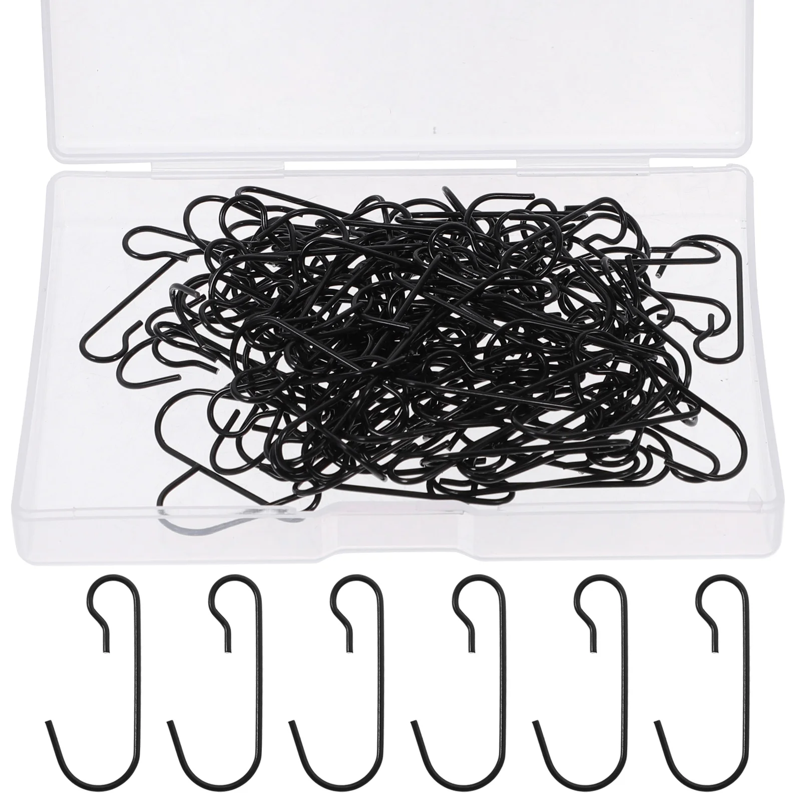 120 Pcs Christmas Tree Hook Gift Hooks Ornament Xmas Supplies Hangers Stockings for Black Mantel Metal Unique Style