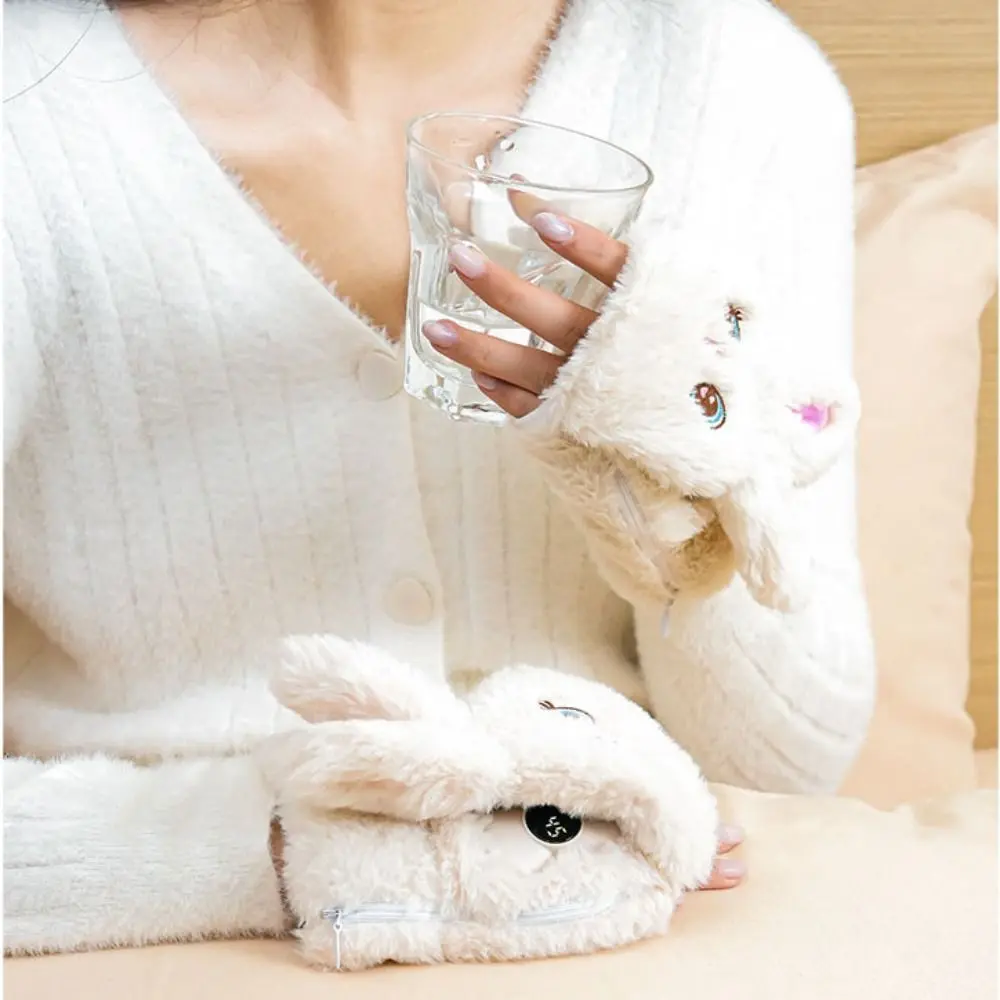 Dual-sided Heating Rechargeable Heated Gloves Intelligent Temperature Control No Glove Removal Cartoon Hand Warmer 2in1