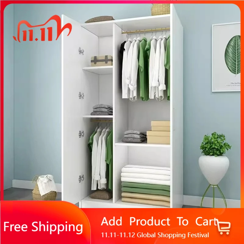 

Partitions Storage Wardrobe Display Minimalist Nordicmodern Makeup Wardrobe Exterior Modular Wooden Guarda Roupa Home Furniture