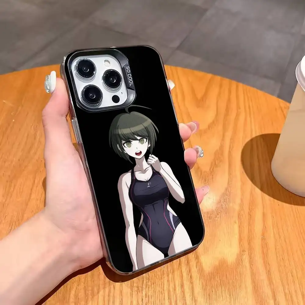 حافظة هاتف A-Adventure Game D-Danganronpa-ES لهاتف iPhone 17,16,15,14,13,12,11 Plus,Pro Max,XS,غطاء أسود فضي ملون