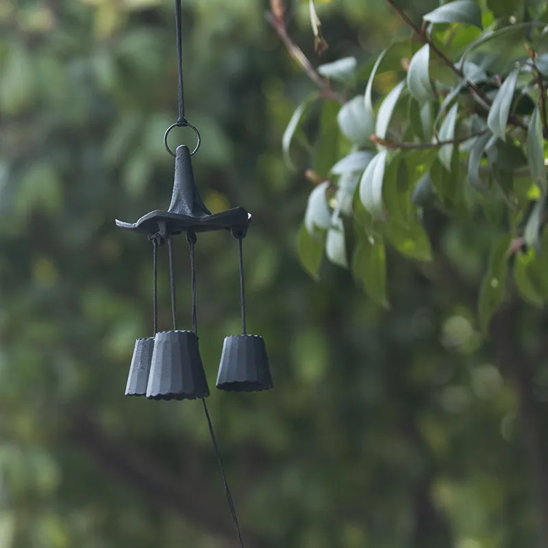 Trio High School Bass Iron Outdoor Wind Chime Scenic Area Japanese Ancient Style Decorative Courtyard Door Pendant Room Decor
