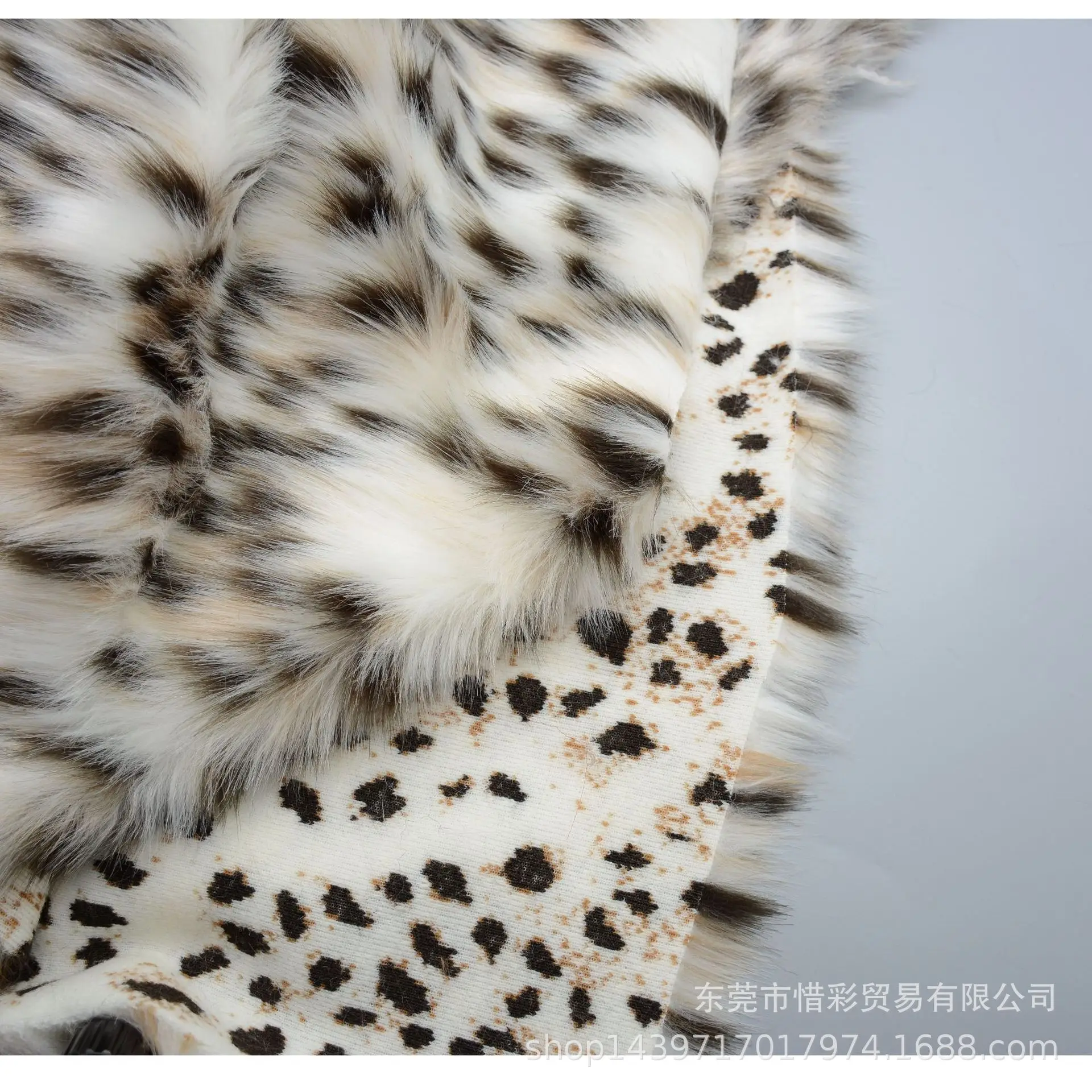 1yard High-grade leopard Jacquard Soft fox fur,colorful felt cloth,Plush carpet mats fabric,DIY handmade faux fur fabric