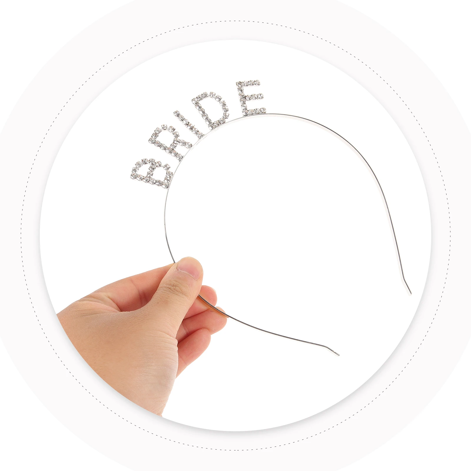 

Bride Hairb Rhinestone Headpiece Wedding Bridal Party Hair Accessories Accessories Sash Tiara Set Hair Tools Styling