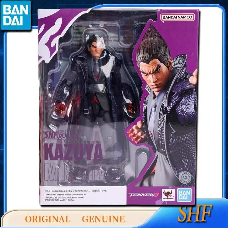 Bandai Original Genuine SHFiguarts TEKKEN 8 KAZUYA MISHIMA Anime Action Figures Toys for Kids Gift Assembly Model Ornaments