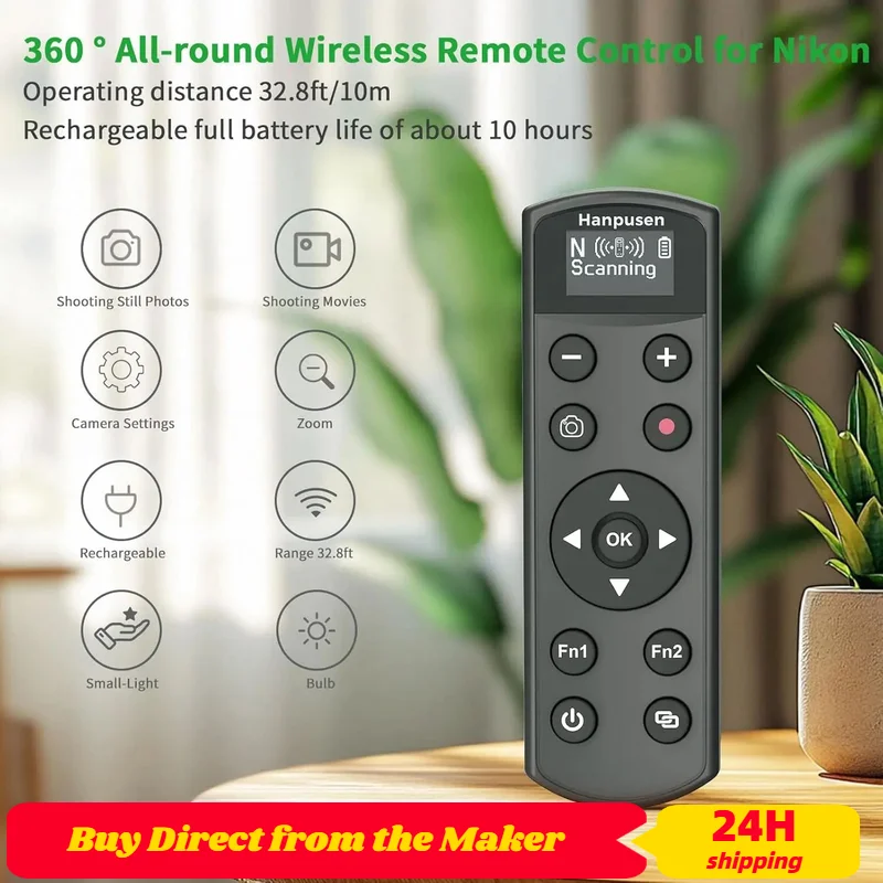 ML-L7 USB-C 무선 원격 제어 셔터 릴리즈 Nikon Z5II Z6III Z30 Z50 Z50II Zfc Zf Z6II Z7II Z5 A1000 P1000 P1100