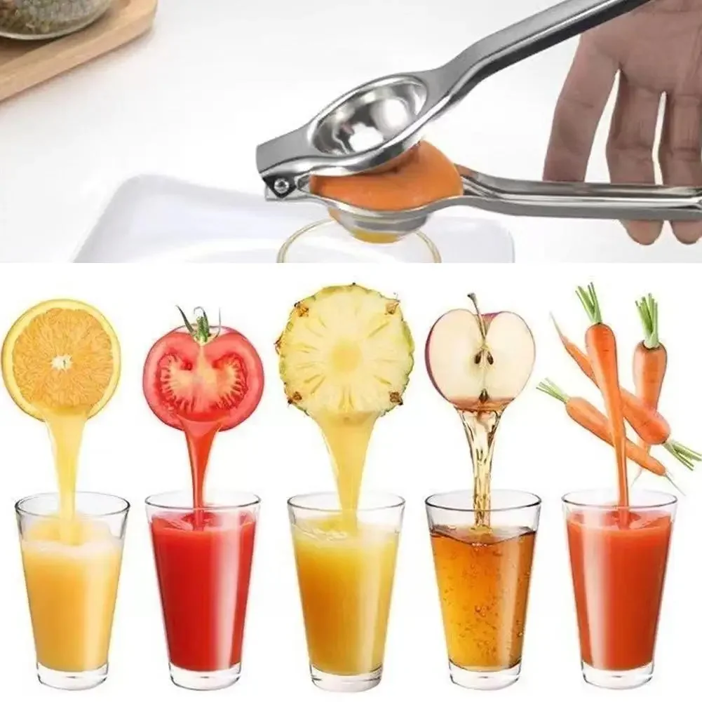 Lemon Squeezer Durable Stainless Steel Juice Processor Pomegranate Orange Lemon Sugar Cane Fruit Pressing Kitchen Hand Tools