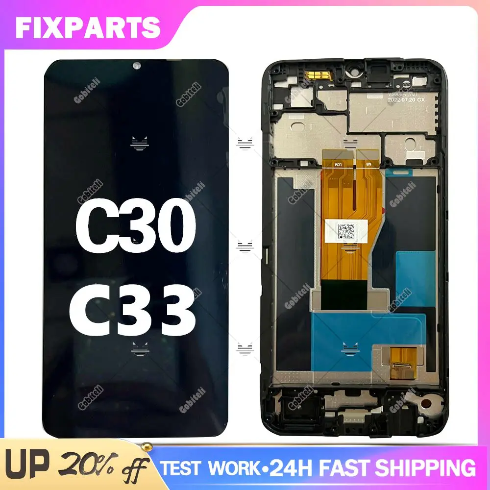 

6.5" For OPPO Realme C30 LCD Display Digitizer Touch Screen Assembly Replace Parts Narzo 50i Prime LCD Screen For Realme C33 LCD