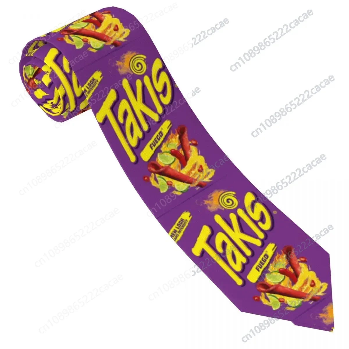 

Hot Food Printed Tie Novelty Funny Potato Custom DIY Neck Ties Retro Casual Collar Tie Men Leisure Necktie Accessories