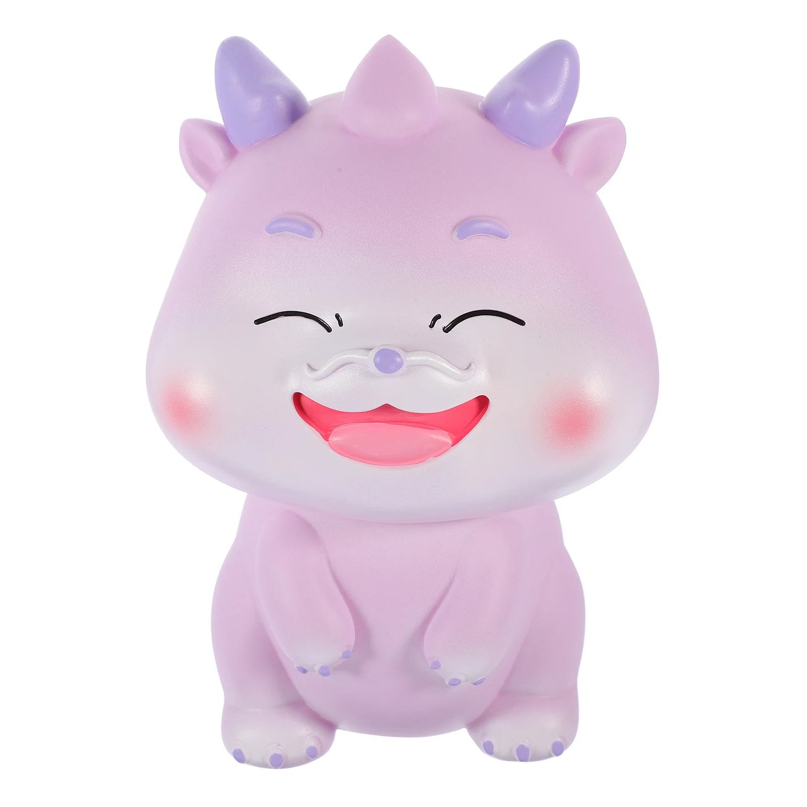 1pc 子供貯金箱ドラゴン形ビニール貯金瓶耐久性のあるフェスティバル装飾デスクトップ装飾子供のための新年のギフト