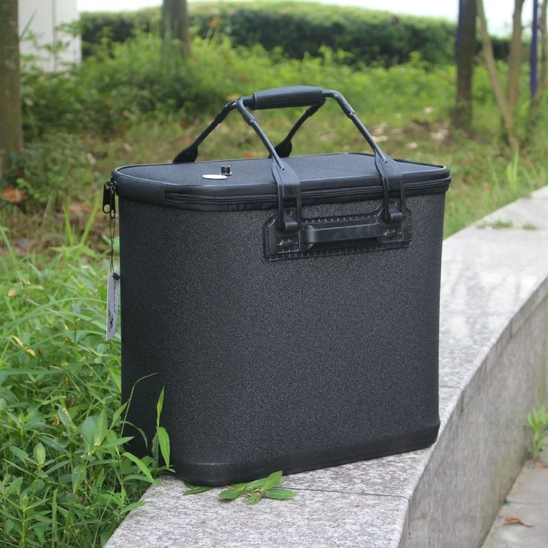 Thickened Large Capacity Fishing Bucket Bag Lightweight Three-dimensional Live Fish Bucket Bags Portable Hard-bottom Buckets