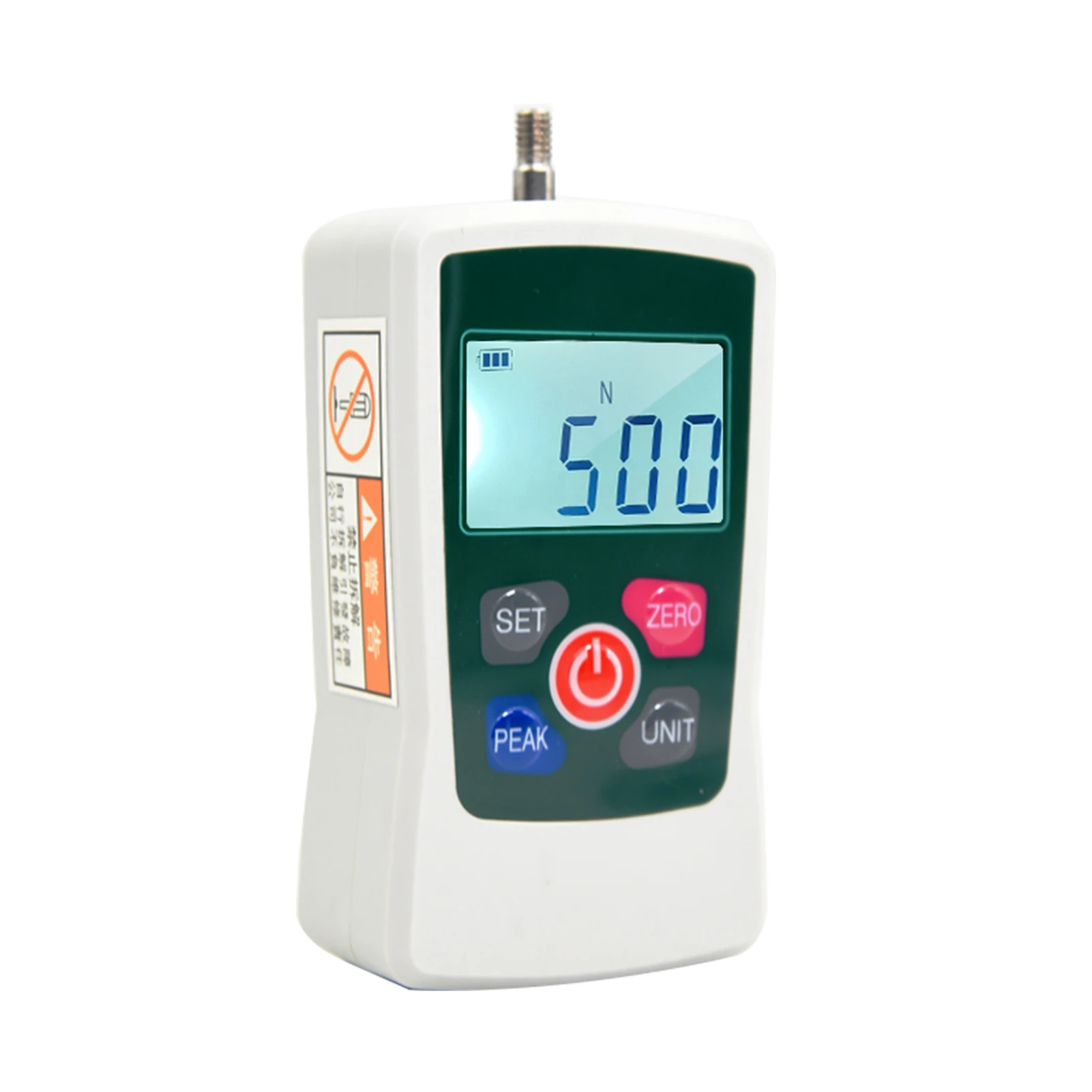 Portable Push Pull Gauge 500N Digital Handheld Automatic Shutdown Backlit Screen Force Gauge Push Pull Tester Destructive Tester