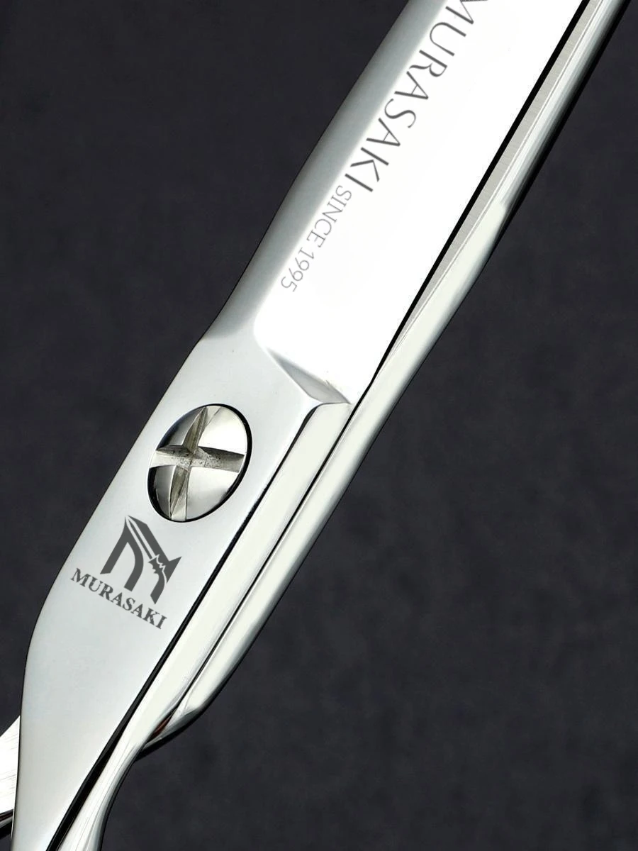MURASAKI Professionelle Friseurschere, 6,0 Zoll Haarschneideschere, Hitachi 440C Stahl, Hochwertiges Friseurzubehör – Detail 29