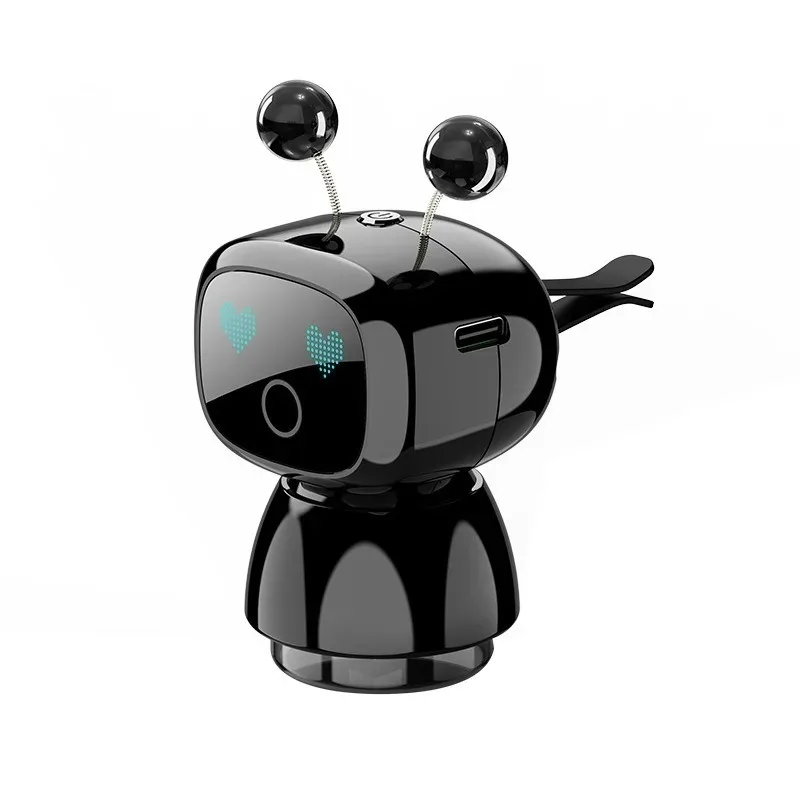 Difusor de aromaterapia automático con diseño robótico, ambientador inteligente recargable para decoración de coche y pulverización automática de alta calidad