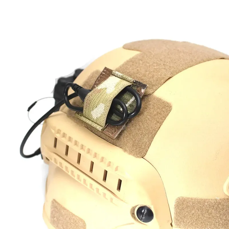 Helmet NVG Wiring Harness Tactical Gear Headset Intercom Cord Retention Strap