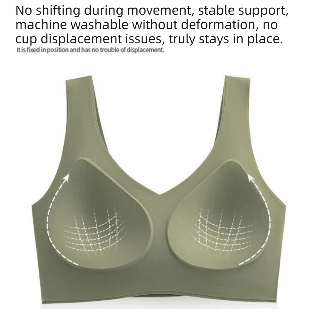 Schmeichelnder, eng anliegender, nahtloser BH, Unterwäsche, Anti-Durchhängen, bügelloser BH, stoßdämpfend, schöner Rücken, Unterwäsche für Damen, Yoga – Detail 5