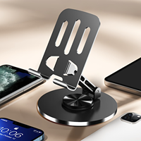 Durable Full Metal ° Rotating Phone & Tablet Stand - Effortlessly Relieves Stress, Universally Compatible - Stable Base for Sea