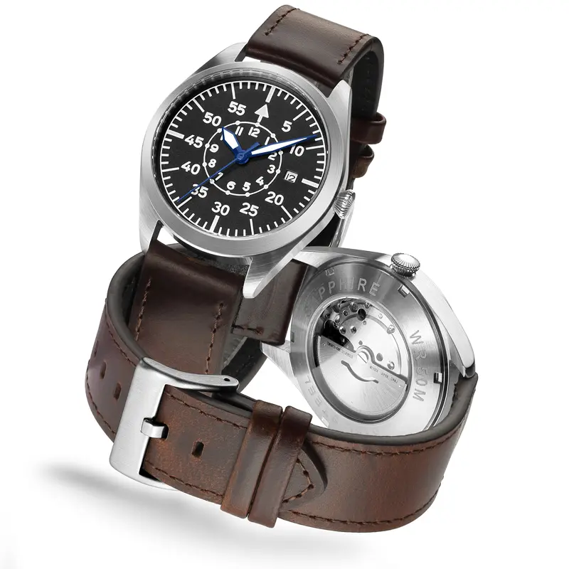 Flieger piloto relógio um tipo b aviador campo automático reloj piloto relogio relógio de pulso mecânico orologio piloto montre piloto