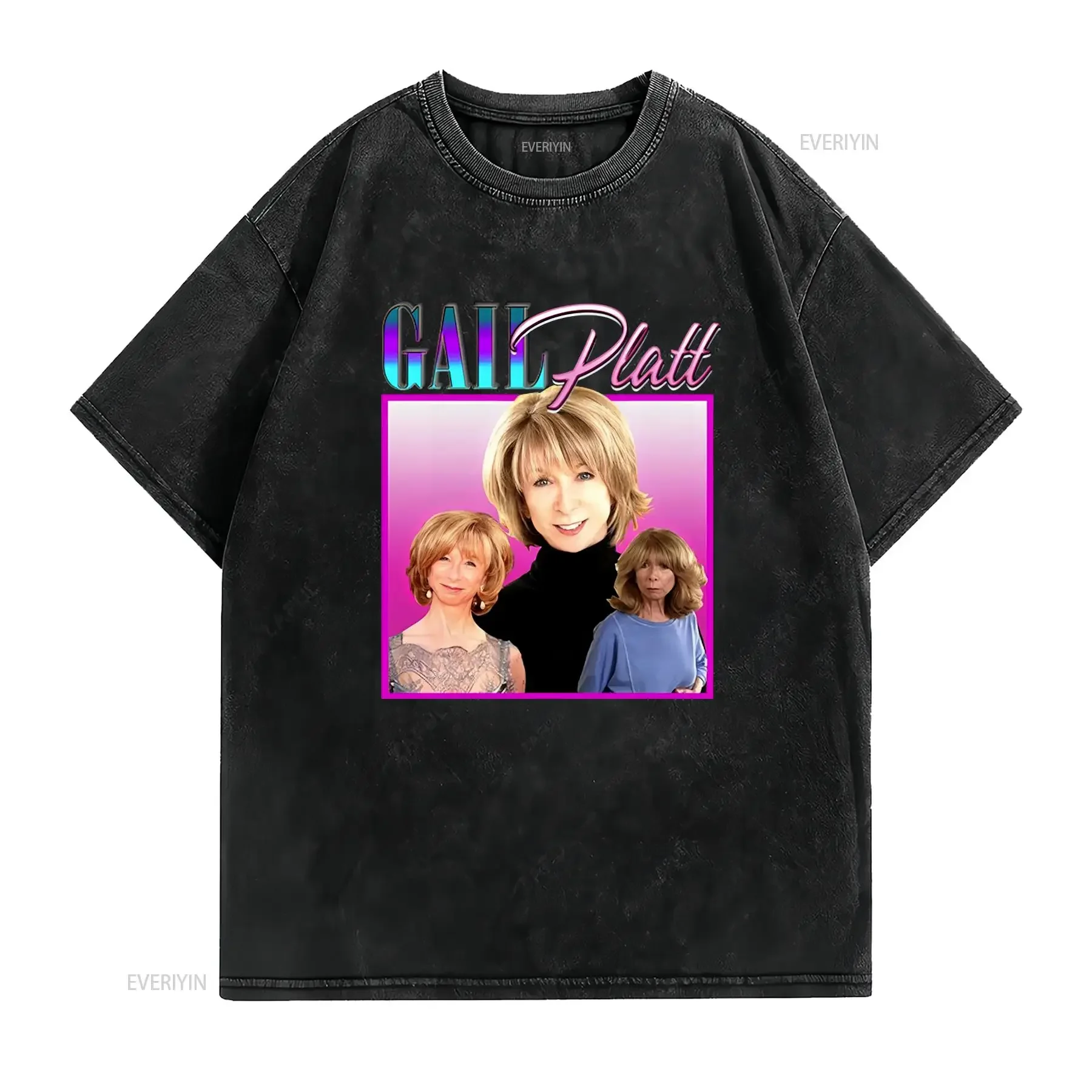 GAIL PLATT Homage T shirt Coronation Street Vintage 90s Corrie Funny Of long or short sleeves vintage Washed homme Breathable