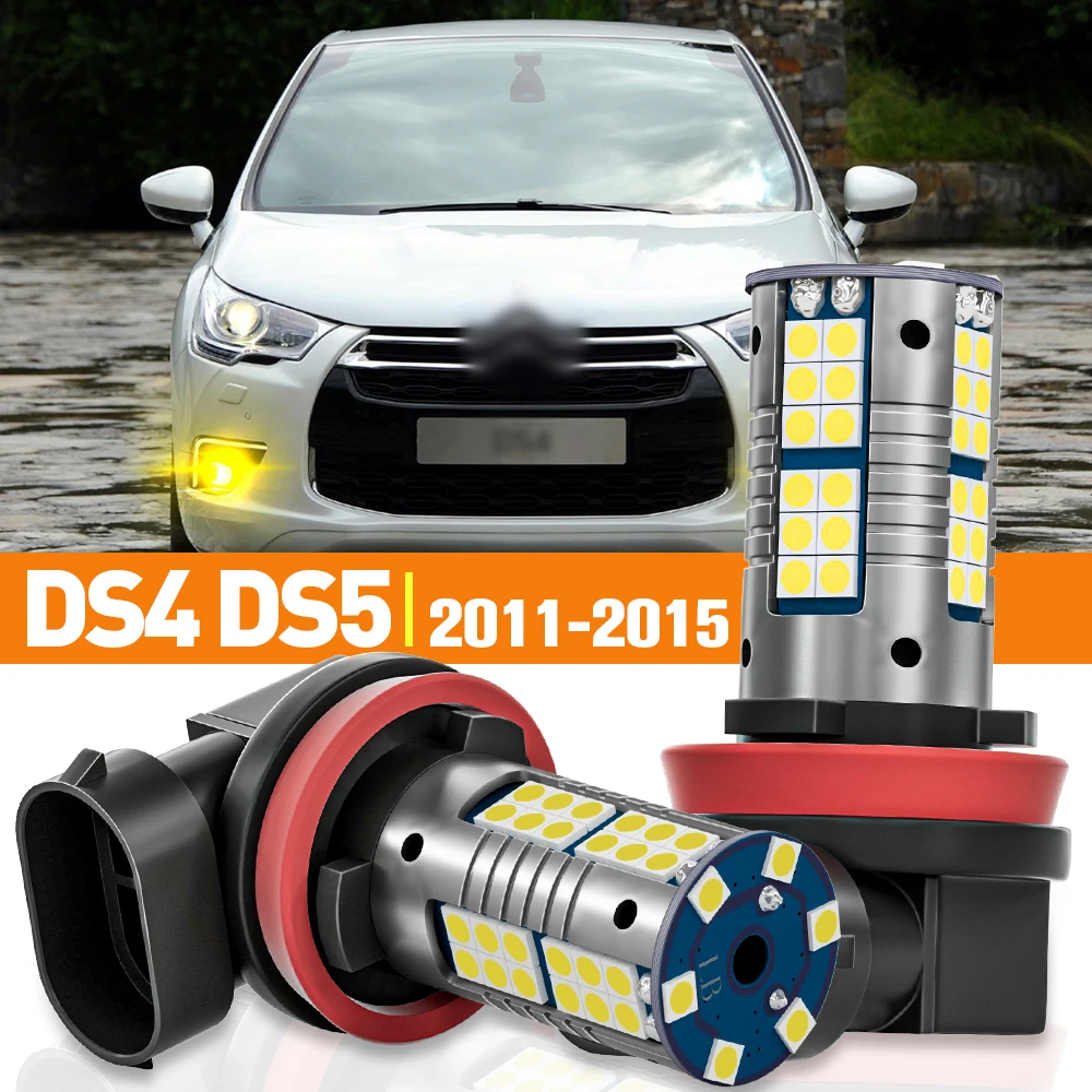 

2 шт. светодиодные противотуманные фары для Citroen DS4 DS5 2011 2012 2013 2014 2015 аксессуары лампа Canbus