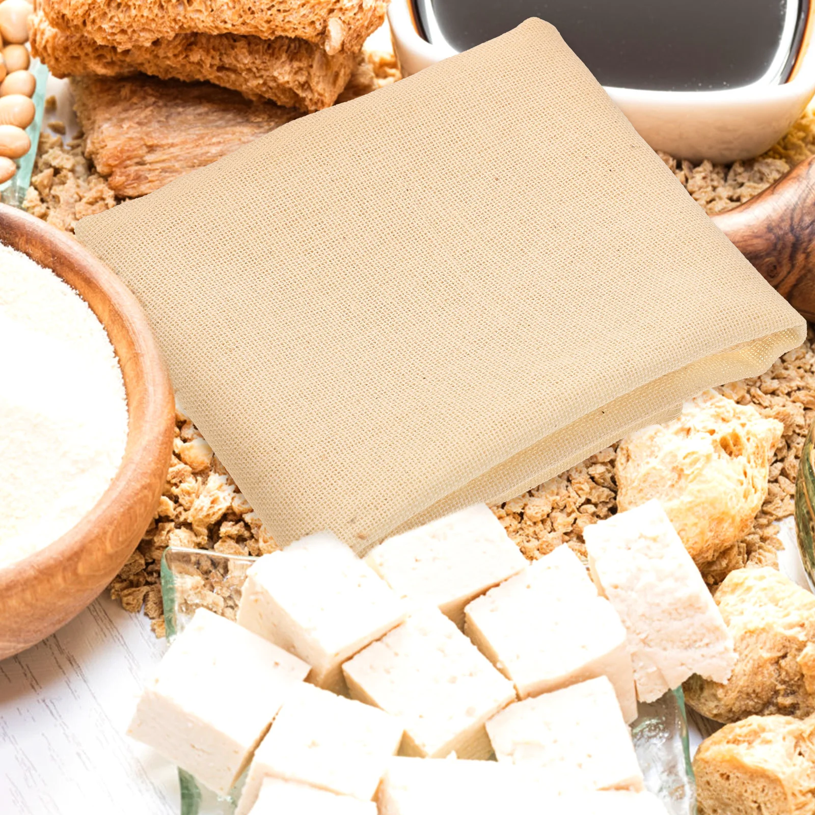 Queso de muselina de algodón con dobladillo, tela reutilizable para queso, yogur, salsas de Tofu, sopas, tofu, 5 uds.
