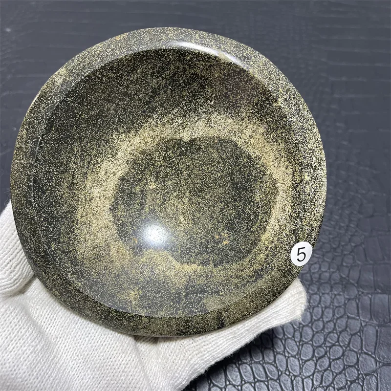Natural Ocean Stone Crystal Bowl Or Ashtray Desk Home Room Decor