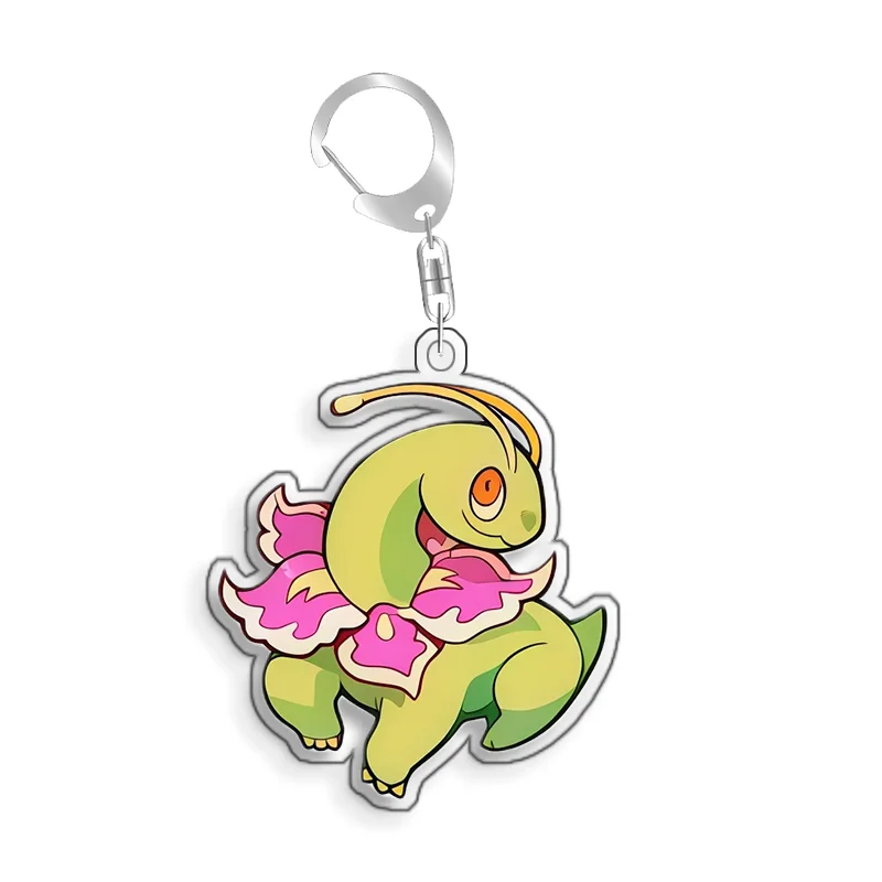 For Pokemon Elf Qikchu Venusaur Moltres Blastoise Charizard Acrylic Selfmade Cartoon Cute Anime Keychain Pendant Toy Gift 5cm