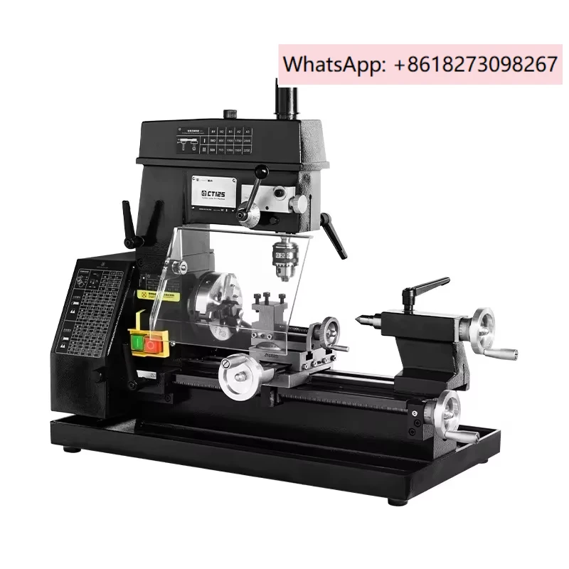 OK CT125 small lathe drilling milling machine micro lathe clock machine teaching mach ine multifunctional tool machi ne