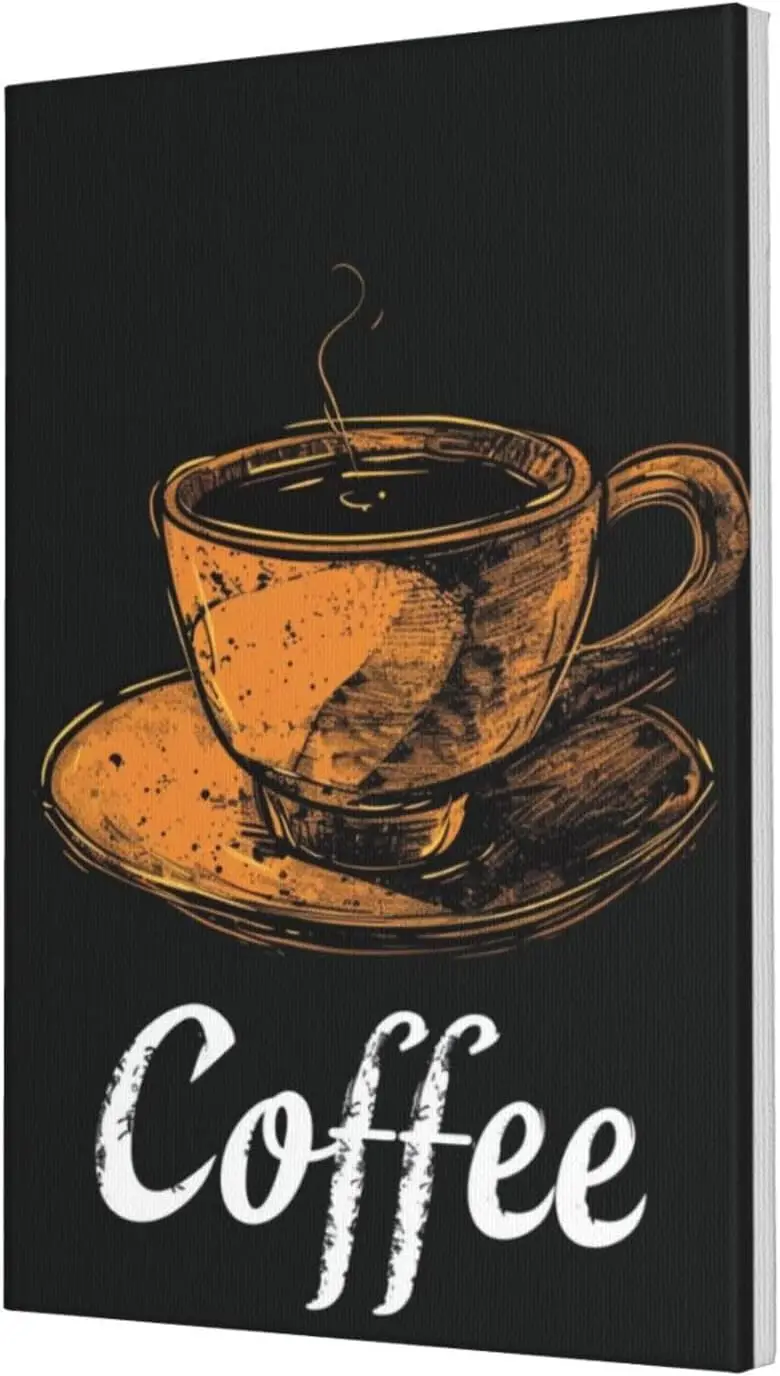 MA6GE8DE Classic Coffee Cup Coffee Signs Canvas Painting,Vintage Kitchen & Cafes Wall Art Painting Home Decor,Exquisite Canv