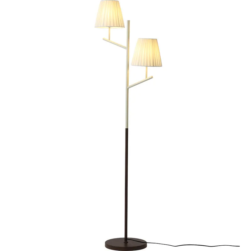 

Medieval floor lamp, living room side sofa, modern simple bedroom feeling light luxury American tree branch lamp