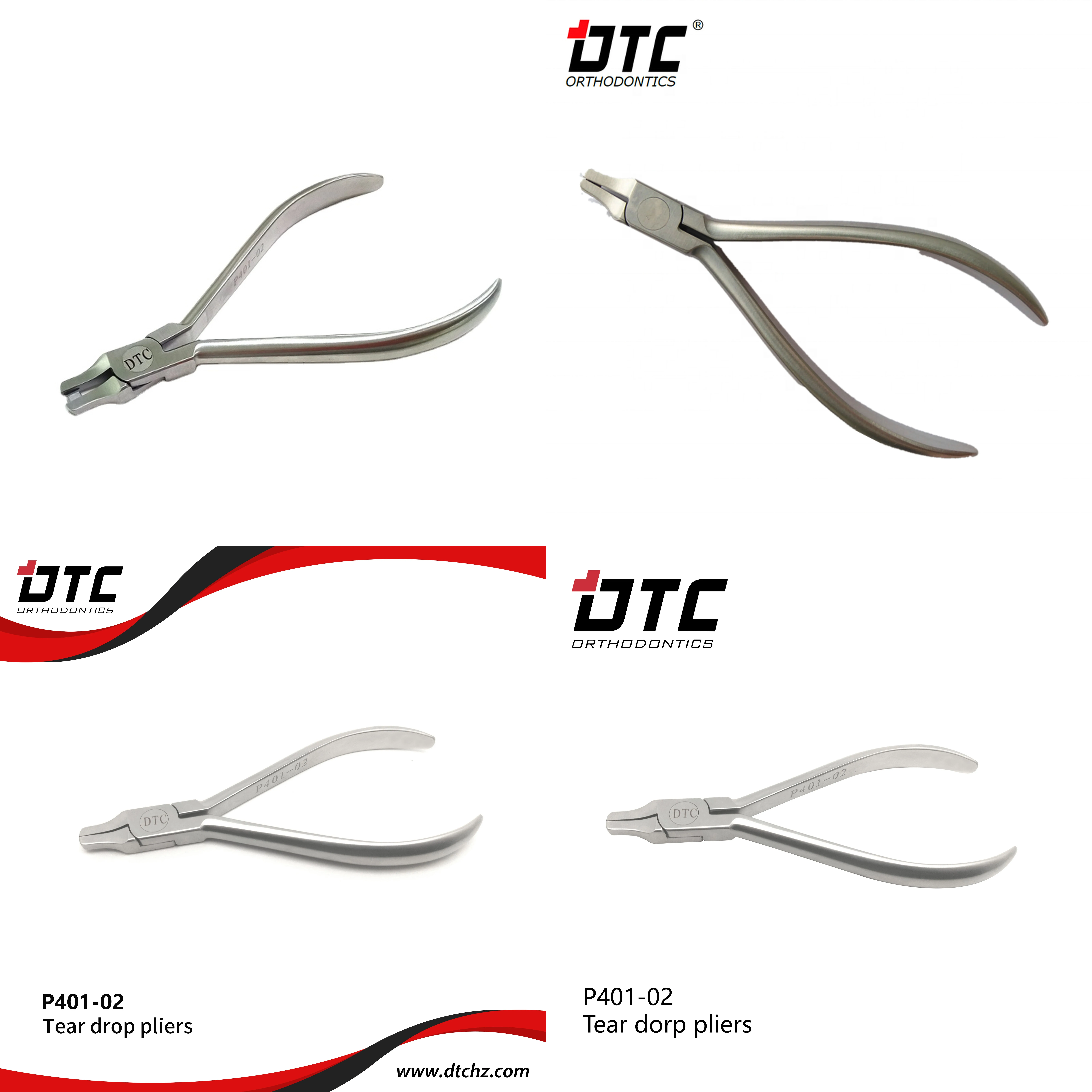 Orthodontic Dental Pliers, Stainless Steel, High Quality, Droplet Design CE Certified Class I