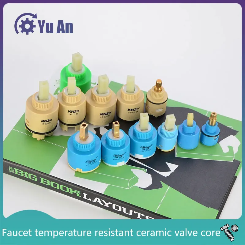 Faucet Valve Core Hot and Cold Mixed Temperature-resistant Ceramic Valve Chip 25/35/40 Dish Basin Basin Switch Repair Parts