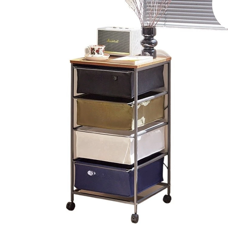 

Industrial wind drawer type storage cabinet, mobile pulley medieval rack, locker Japanese storage box
