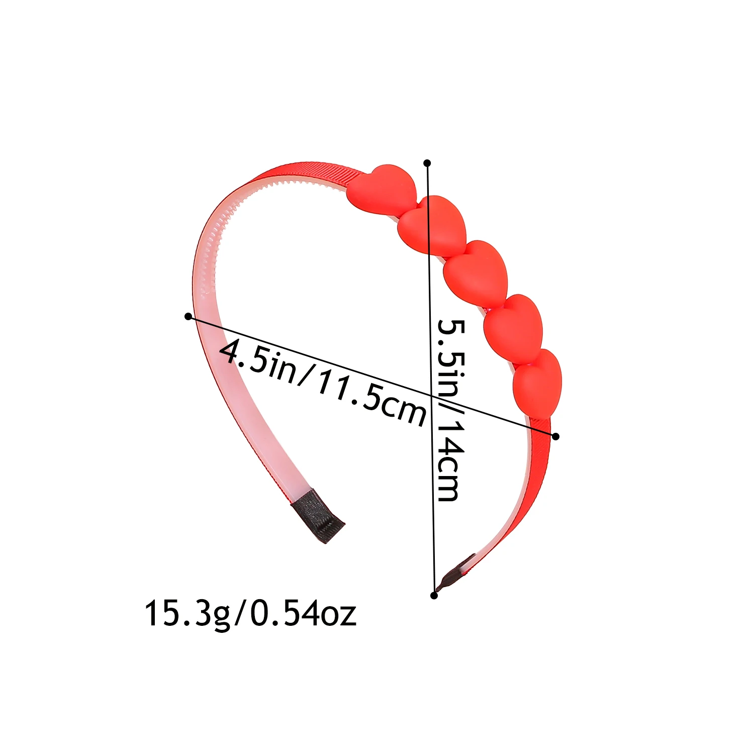 4pcs Matte Heart Headbands Children Girls Plastic Hairband Girls Headband Kids Children Party Favor Hair Accessories