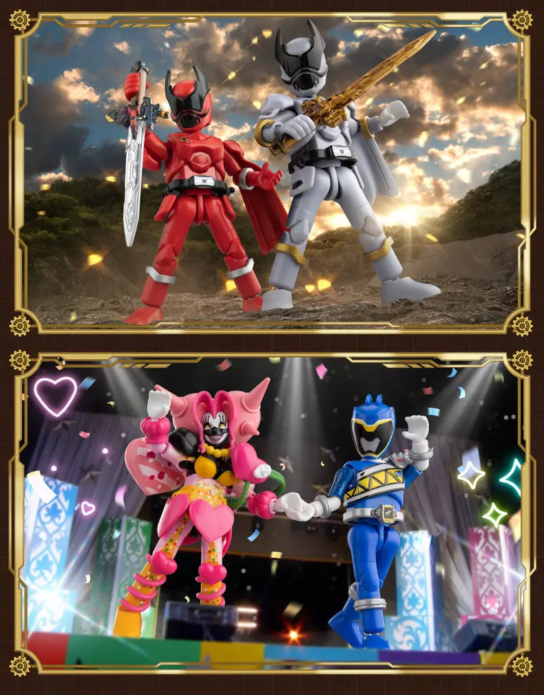 1/9 Stück Blokees Super Sentai Galaxy Version 1 Ohsama Sentai King-Ohger Kuwagata Tombo Kamakiri Ohger Zusammengebautes bewegliches Spielzeug – Detail 22