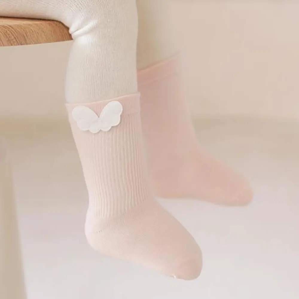 Combed cotton newborn baby socks angel wings baby socks not leg baby floor socks.