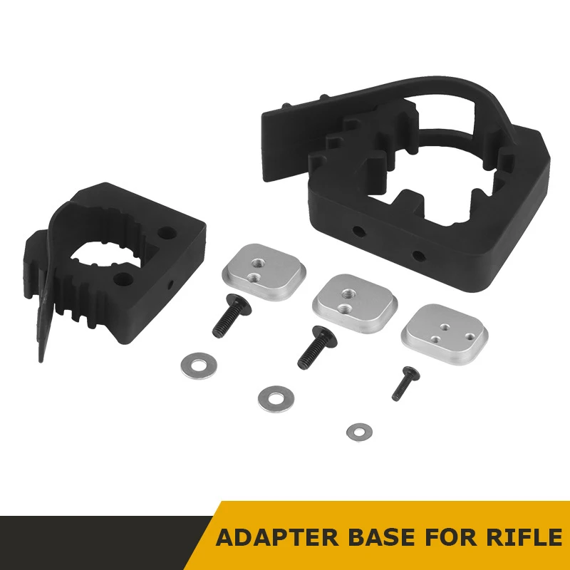 Imagem -02 - Molle Tático Placa de Armazenamento Rígida Base Adaptadora Fixa para Rifles Caça Paintball Equipment Fixação Buckle Mount Base