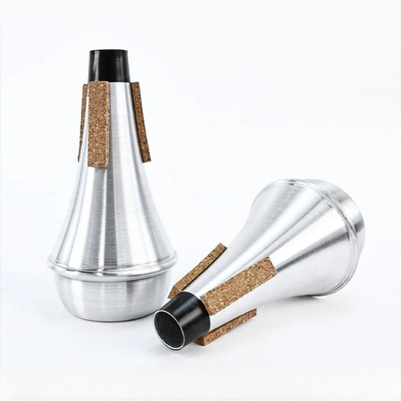 B-flat Trumpet Mute Aluminum Alloy Trumpet Noise Reducer Lightweight Trumpets Mutes Beginners Practice Instrument Accessories