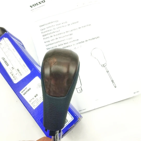 8698167 For VOLVO S80 (2000-2006) Gear lever knob original deep imitation wood variable speed shift handle 8698167